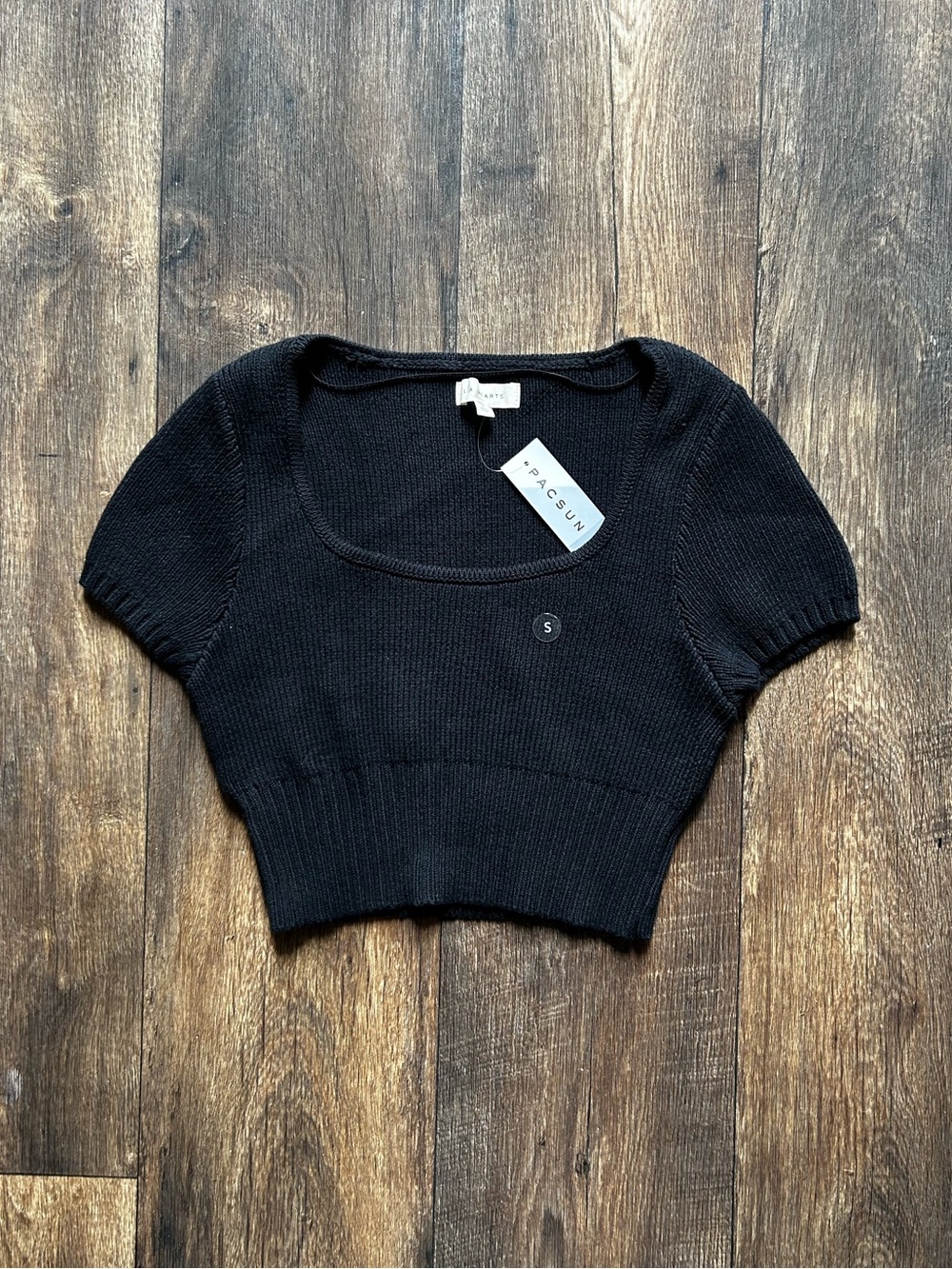 Swoop Neck Knot Crop Top